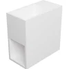 Móvel Lavatório Suspenso Cor Branco Em Solid Surface Com Nicho De 40 Cm - Pumori