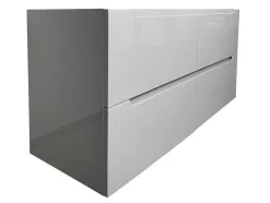Móvel Para Colocar Sob O Lavatório Suspenso Cinzento C120 X A57 Cm - Selita