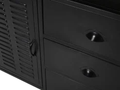 Móvel Para Colocar Sob O Lavatório Em Metal Preto 95 Cm - Eridani