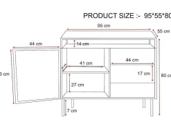 Móvel Para Colocar Sob O Lavatório Em Metal Preto 95 Cm - Eridani