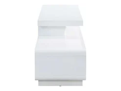 Móvel Para Tv 2 Gavetas Em Mdf Lacado Branco - Artaban