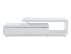 Móvel Para Tv 2 Gavetas Em Mdf Lacado Branco - Artaban