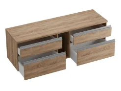 Móvel Suspenso De Casa De Banho Cor Natural Clara 150 Cm - Magdalena Ii