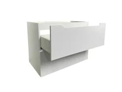 Móvel Suspenso Lavatório Individual Branco 80 Cm - Stefanie
