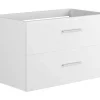 Móvel Suspenso Para Casa De Banho Com Lavatório Individual Branco 80 Cm - Kayla