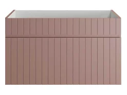 Móvel Suspenso Para Colocar Sob O Lavatório Estriado Cor-De-Rosa 80 Cm - Satara