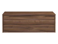 Móvel Suspenso Para Lavatório Cor Natural Escura 94 Cm - Teana Ii