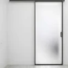 [Old Version]Porta De Correr Com Aplique Linci - A. 205 Cm X L. 83 Cm - Vidro Temperado