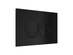 Pack Sanita Suspensa Preto Mate Com Suporte Incorporado E Placa De Descarga - Javoine