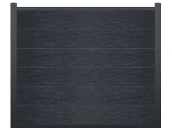 Paineis De Vedacao Para Enterrar A156 Cm, Kit De 6 Laminas Em Composito + 2 Postes Antracite - Enola
