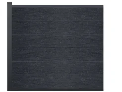 Paineis De Vedacao Para Pousar A156 Cm, Kit De 6 Laminas Em Composito + 1 Poste Antracite - Enola