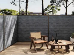 Paineis De Vedacao Para Pousar A156 Cm, Kit De 6 Laminas Em Composito + 1 Poste Antracite - Enola