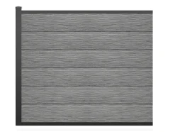 Paineis De Vedacao Para Pousar A156 Cm, Kit De 6 Laminas Em Composito + 1 Poste Cinzento-Claro - Enola