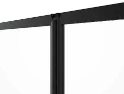 Painel De Banheira Dobravel Em Metal Preto Mate Estilo Atelier 120 X 140 Cm - District