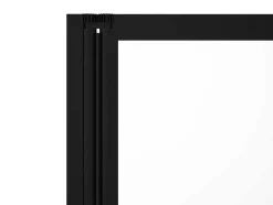 Painel De Banheira Dobravel Em Metal Preto Mate Estilo Atelier 120 X 140 Cm - District
