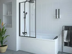 Painel De Banheira Giratorio Preto Mate Visual Atelier 80 X 140 Cm - Dolana