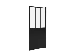 Painel De Banheira Preto Mate Estilo Atelier 80X140 Cm - Urbanik