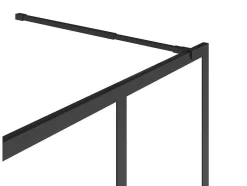 Painel De Duche A Italiana Preto Mate Estilo Atelier 120 X 200 Cm - Urbanik
