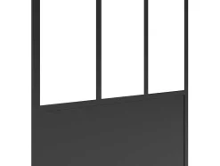 Painel De Duche A Italiana Preto Mate Estilo Atelier 120 X 200 Cm - Urbanik