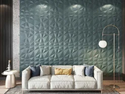 Painel De Parede 3D Angly Para Pintar - Pack De 3M - Lote De 12 Pecas