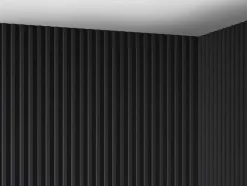 Painel De Parede 3D Pack De 2,83 M Preto Conjunto De 8 Pecas - Clinton