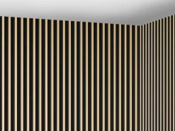 Painel De Parede 3D Pack De 2,83 M Preto E Dourado Conjunto De 8 Pecas - Clinton