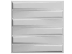 Painel De Parede 3D Strait Para Pintar - Pack De 3M - Lote De 12 Pecas