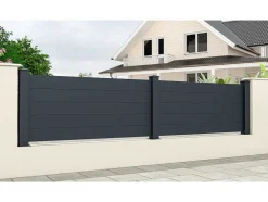 Painel De Vedacao A78 X C189 Cm Em Aluminio Antracite - Otavio