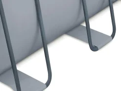 Piscina Tubular Retangular Cinzenta Com Bomba Filtradora De Cartucho C549 X L274 X A132 Cm - Zamora