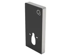 Placa De Descarga Decorativa Para Sanita Suspensa, Preto - Spinosa