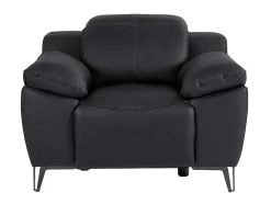 Poltrona Articulada Elétrica Couro Preto - Roveto