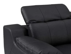 Poltrona Articulada Elétrica Couro Preto - Roveto