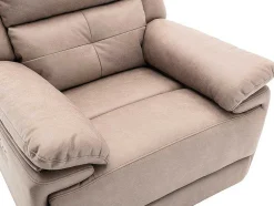 Poltrona Articulada Elétrica Em Tecido Cor Taupe - Dolene