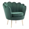 Poltrona Concha Em Veludo Verde Abeto - Dandelion De Pascal Morabito