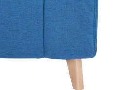Poltrona Convertivel Em Tecido Cor Azul - Strevi