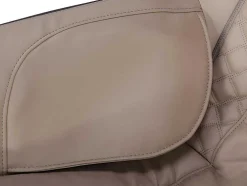 Poltrona De Massagem Em Pele Sintética Bege Com Leds E Sistema De Gravidade Zero - Opcao Bluetooth - Kasou