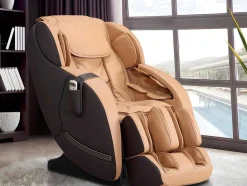 Poltrona De Massagem Neree - Sistema De Gravidade Zero - Caramelo