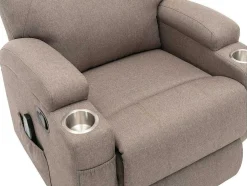Poltrona De Massagens Tecido Taupe - Silvano