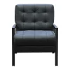 Poltrona Pele Preto - Maradi
