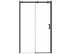 Porta De Duche De Correr Com Rodas Preto Mate Estilo Industrial 120 X 195 Cm - Anakao