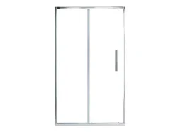 Porta De Duche De Correr Estilo Industrial Cromada 120X195 Cm - Toroni