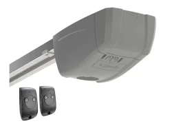 Porta De Garagem Seccionada Efeito Madeira Antracite Com Motor Somfy - Prieta