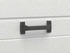 Porta De Garagem Seccionada Efeito Liso Com Porta Central Branco Motorizado - Lavega