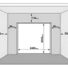 Porta De Garagem Seccionada Efeito Liso Com Porta Central Antracite Com Motor Somfy - Lavega