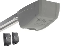 Porta De Garagem Seccionada Efeito Ranhurado Antracite Com Motor Somfy - Noria