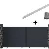 Portão De Correr Motorizado Em Aluminio Antracite De C350 X A158 Cm - Nazario