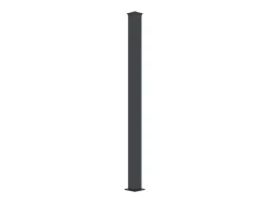 Poste Para Portão Em Aluminio C15 Cm X A190 Cm Antracite - Nereto