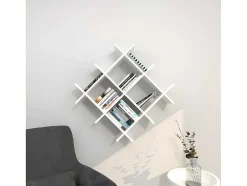 Prateleira Gisella, Branco, 75X27X75 Cm, Epikasa