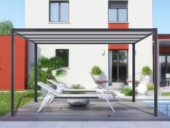 Pérgola Autonoma Em Aluminio Nitero Com Led - C294 X L394 X A230 Cm