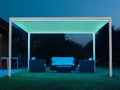 Pérgola Autonoma Em Aluminio Nitero Com Led - C294 X L294 X A230 Cm